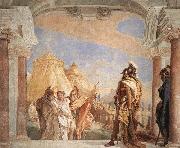 Giovanni Battista Tiepolo Eurybates and Talthybios Lead Briseis to Agamemmon oil painting artist